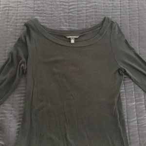 Black Banana Republic Long Sleeve Cotton T-shirt